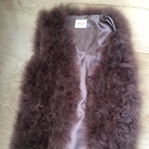 Real feather vest